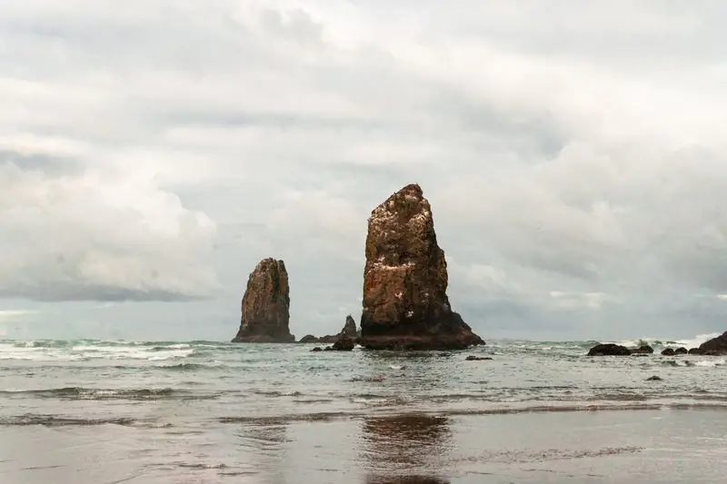 Coastal rock formations