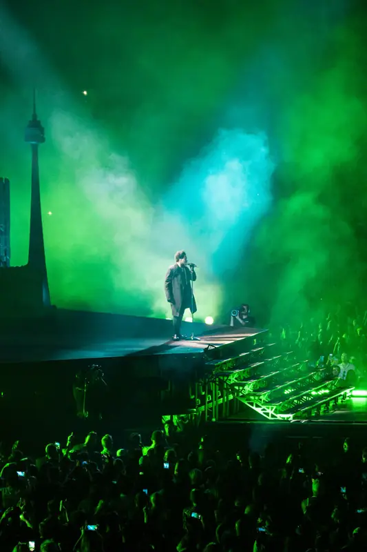 The Weeknd on the After Hours til Dawn Tour in Seattle